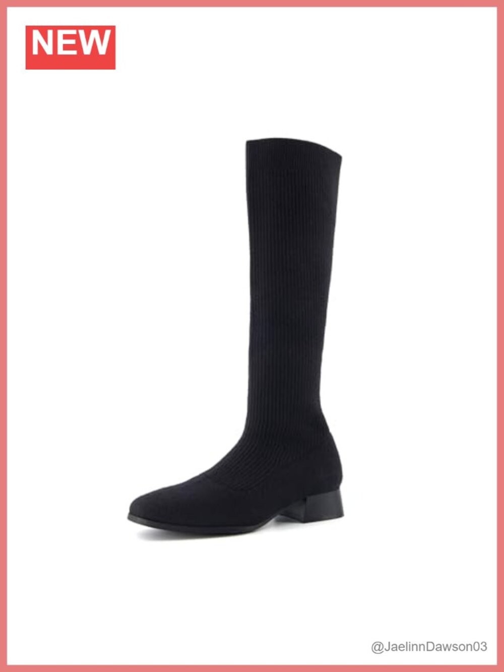CUSHIONAIRE Women's Knee-High Stretch Slip-On Boot with Memory Foam